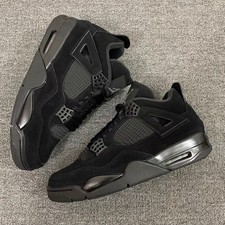Jordan 4 Retro "Black Cat" Men's Mid Top Basketball Shoes Size 7-12