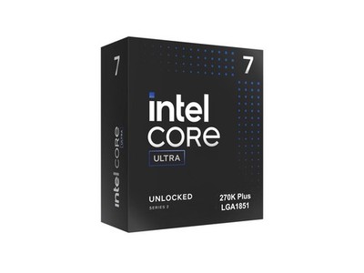 Intel Core Ultra 7 270K Plus Processor 24 cores (8 P-cores + 16 E-cores) up to