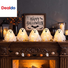 Halloween Indoor Decorations, Set of 5 Light up Ghosts Table Centerpiece