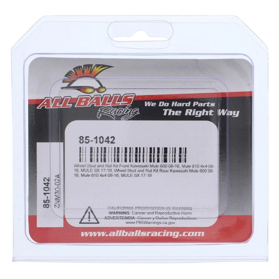 Kit de tacos y tuercas de rueda para Kawasaki Mule 600 2008-2016; 85-1042 Foto 4 de 4