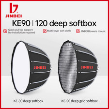JINBEI KE90/120cm Softbox Foldable Quick Open Parabolic Deep Photography Softbox