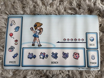 Pokemon Trading Card Game | Lass Gameboy Playmat | UK Seller