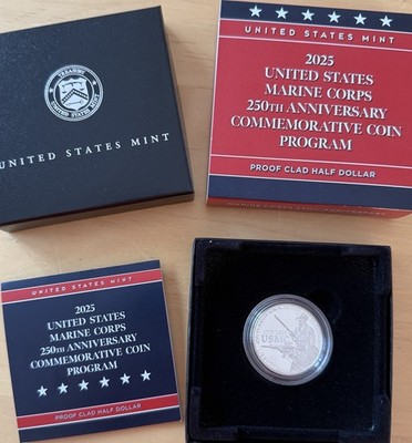 USA: Half Dollar 2025, 250th Anniversary Marine Corps, Proof