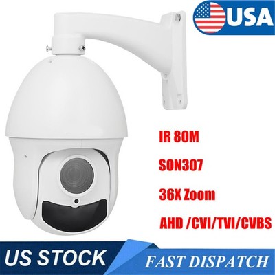 36X IR 80M Support Zoom CVI/TVI/CVBS Dome 1080P PTZ Speed AHD SONY307 Camera US