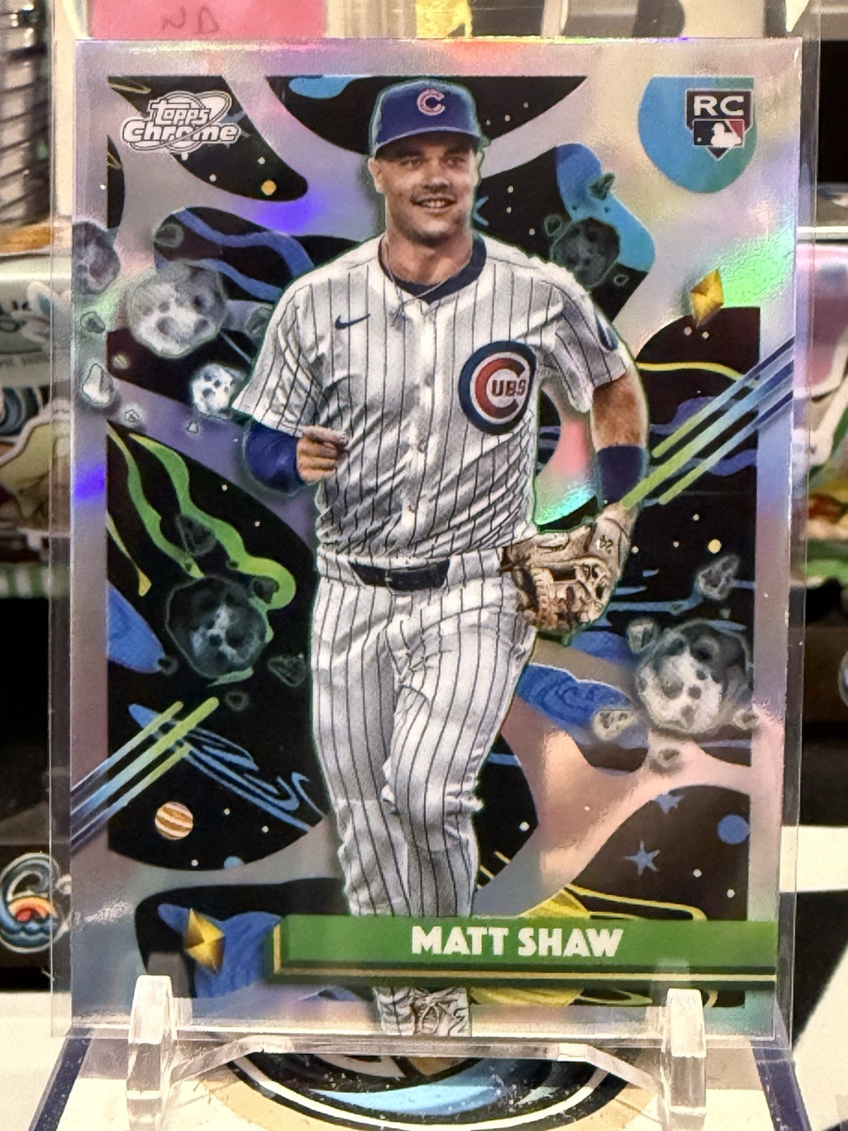 2025 Topps Cosmic Chrome Matt Shaw RC Refractor Rookie #35 Cubs TZ