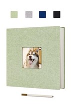Photo Album Self Adhesive Scrapbook for 4x6 5x7 8x10 Pictures Linen Cover