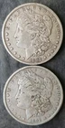 1887 O and 1892 $1 Morgan Silver Dollars
