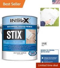 Stix Acrylic Waterborne Bonding Primer, 1 Gallon, White - Exceptional Adhesion