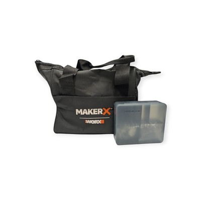 Worx MAKERX Carry Bag & Rotary Tool Accessory Kit Bundle