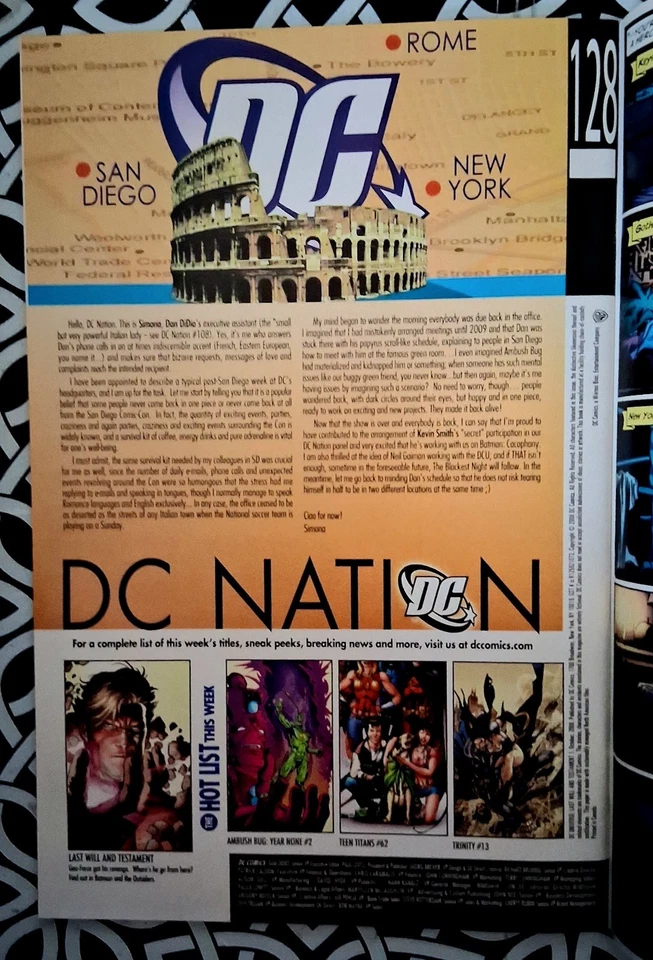 DC Universe: Last Will and Testament #1 - En estado bastante bueno - 2008 - Kubert/Dell - DC Comics 💥 Foto 4 de 4