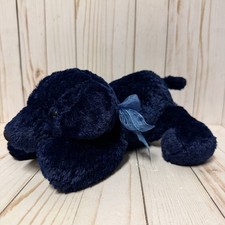 Chosun Dog Plush Dark Blue Bow Floppy 12 Inch Rare