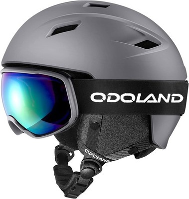 Skihelm und Skibrille Set UV400 Schutz 14 Lüftung Snowboardhelm Goggles Winter