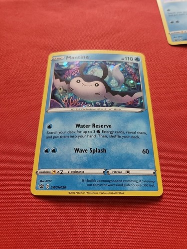 Pokemon: Mantine SWSH026 Holo SWSH: Sword & Shield Promo Cards - LP / LP+ - F85 - Picture 4 of 24
