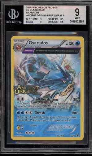 Pokemon Gyarados XY Ancient Origins Prerelease Holo Promo XY60 BGS 9 Mint