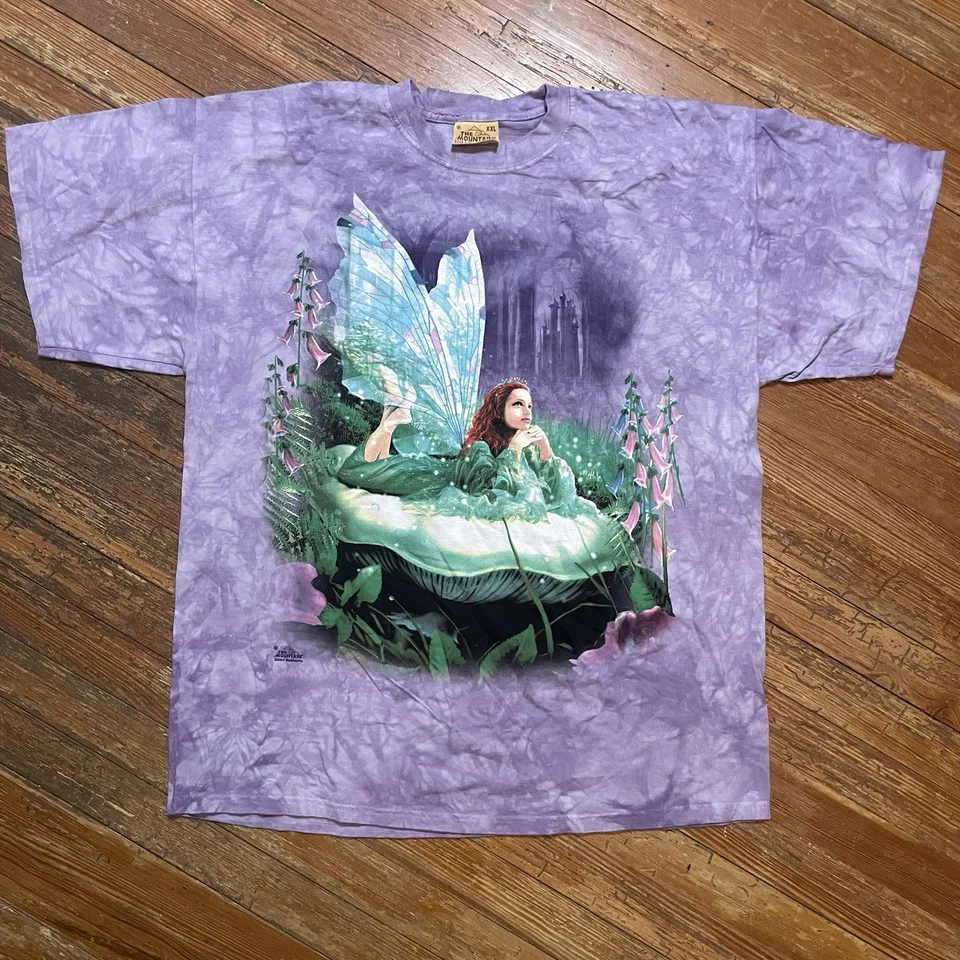 Camisa De Colección The Mountain Fairy Talla 2XL Fae Fantasy Tie Dye Nueva de Lote Antiguo Miekeljohn - Imagen 1 de 4
