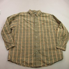 Carhartt Shirt Mens XL Long Sleeve Button Front Pocket Lightweight Plaid