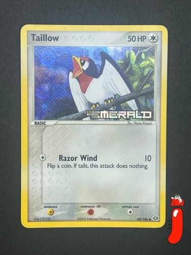 Taillow Smaragd Holo Pokemon Karte 68/106 - Excellent - Bild 1 von 2