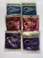 SILKIES PANTYHOSE 2 CONTROL TOP 2 TOTAL LEG CONTROL 2 SHEER CHARM LARGE WHITE