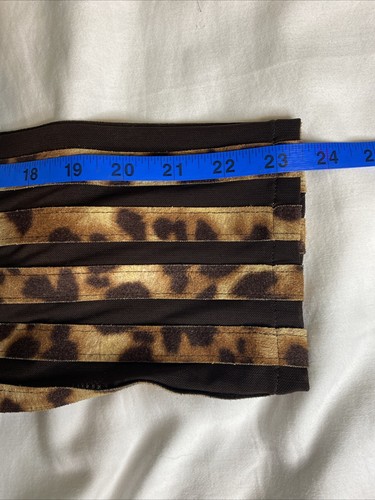 Chico’s Travelers Womens Animal Print Mesh Topper Jacket Size L Brown Vacation - Picture 10 of 12