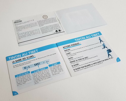 Nintendo Game Boy - Tintin Au Tibet - Notice / Instruction Manual - FAH - Picture 3 of 3