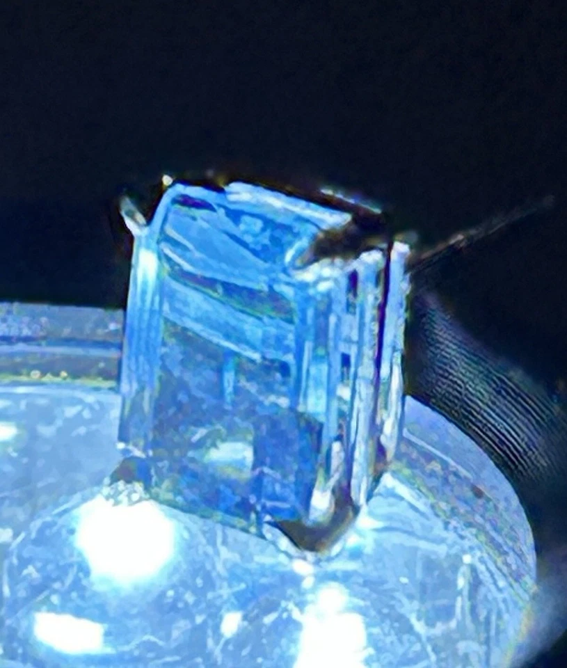 Pendientes Oro Blanco 14k 3.0ct Londres Topacio Azul Tachuela Vintage Hecho a Mano 1.5gr Foto 3 de 4