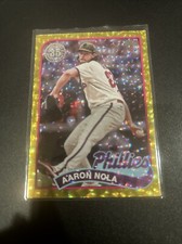 2024 Topps Series 2 Aaron Nola 1989 Gold Crackle Foil 30/50 #89B2-28
