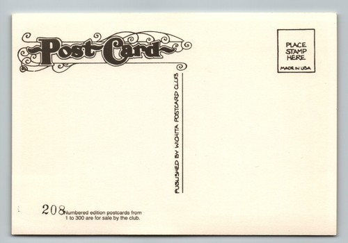 13 Wichita Show - Tornado - signiert Rick Geary 1990 Postkarte - Bild 2 von 2