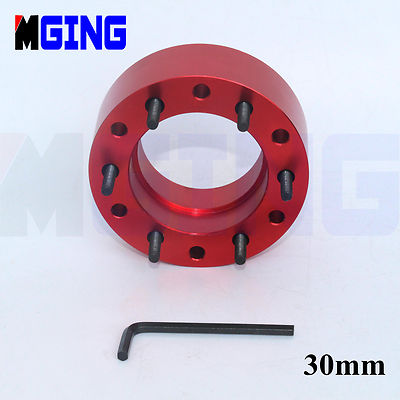 UNIVERSAL 30MM STEERING WHEEL PAD SPACER HUB ADAPTER GASKET 6BOLTS ALLEN KEY