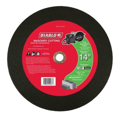 Diablo DBD140125A01C 14 In. Masonry High Speed Cut Off Disc