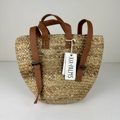 XIX palms straw backpack bag new with tags | eBay display picture 1
