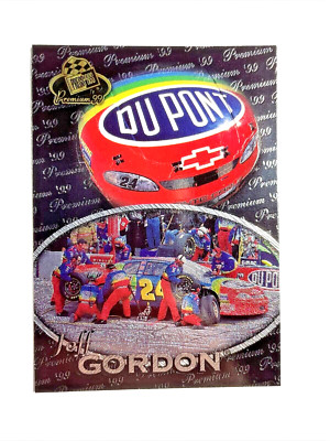 HOF er JEFF GORDON 1999 Press Pass Premium DUPONT CAR PIT STOP Racing Card #28