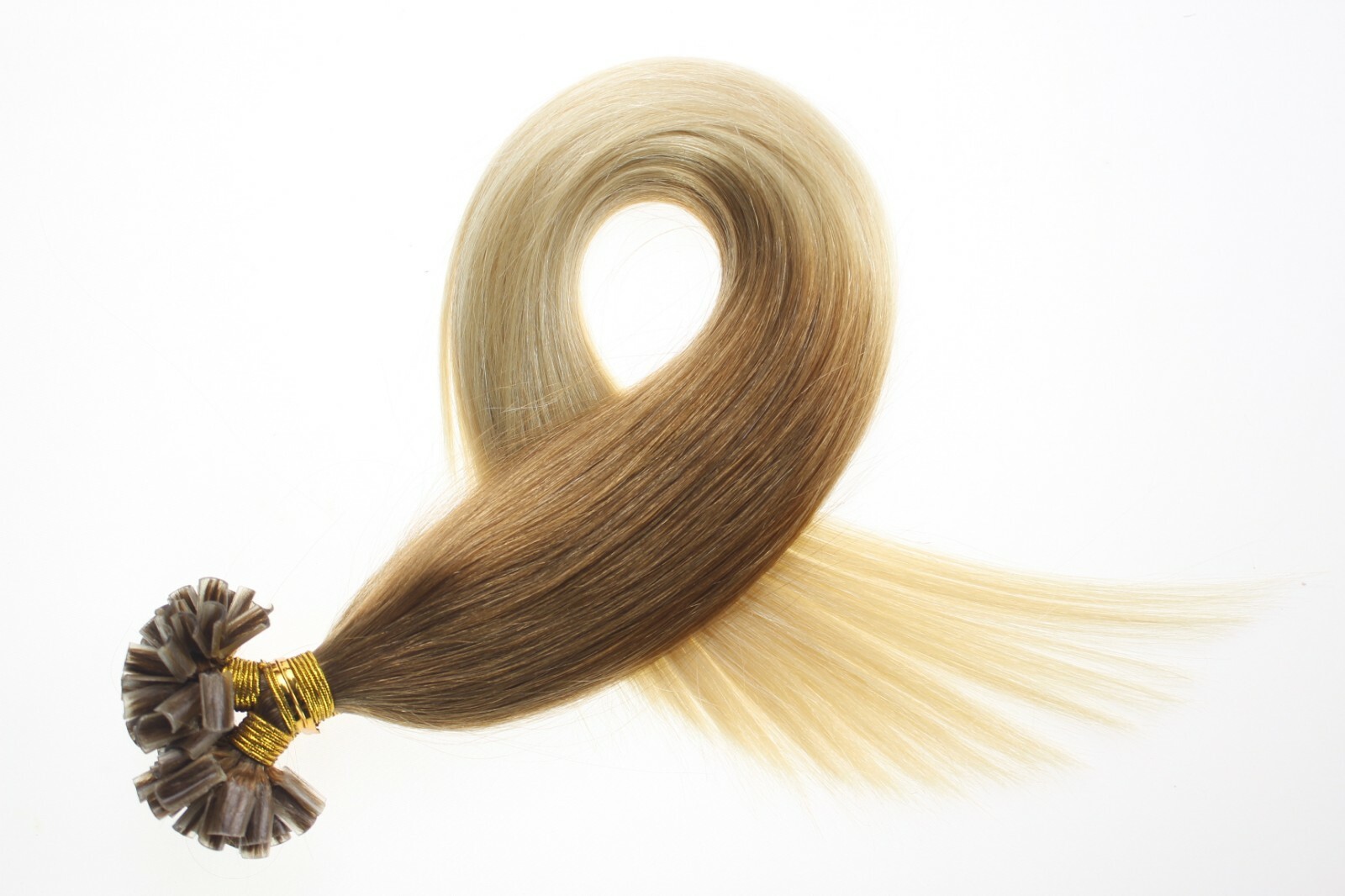 Extensión de cabello humano Remy queratina preadjunta uña/punta en U 7A 16""-22"" 1 g/s Reino Unido