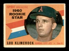 1960 Topps Set Break #137 Lou Klimchock VG *OBGcards*