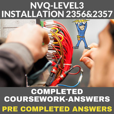 NVQ Level 3 Electrical Installation 2356 & 2357 Completed Coursework Answers