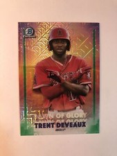 2021 Bowman Chrome TRENT DEVEAUX #DG-14 Dawn Of Glory Mega Box Mojo Green /99