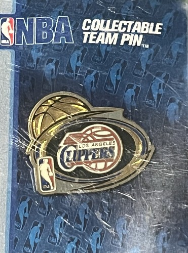 Los Angeles LA Clippers NBA Clip Metal Lapel Collectible Old Team Logo Swirl Pin - Picture 2 of 2