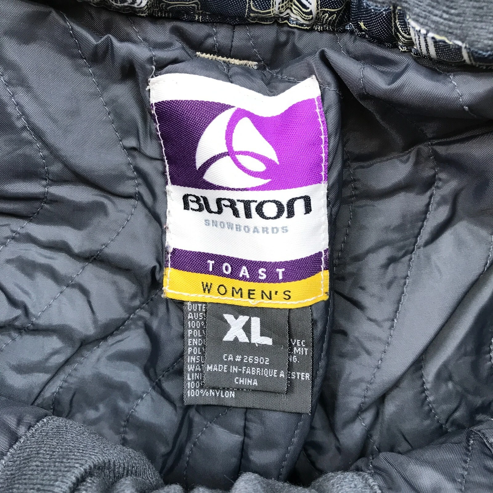 burton toast snowboarding skii pants