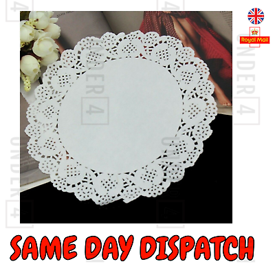 24 x Paper Party Doilies Doily Lace Doyleys Catering Wedding Rectangle tea Food