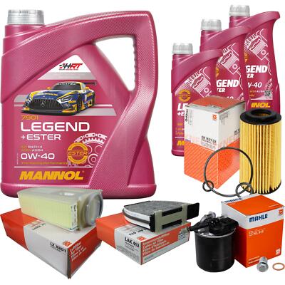 MAHLE Inspektionspaket 7 L MANNOL Legend+Ester 0W-40 für Mercedes-Benz C-Klasse
