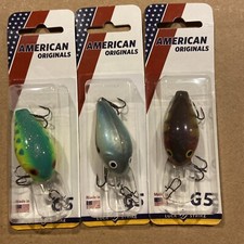 Lot of 3 Luck E Strike American Originals G5 3/8oz 5-8ft MADE IN THE USA ๐บ๐ธ