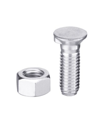 Plough Screw DIN604 M16x2x50 with Hex Nut