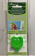 Clover Knitting Row Stitch Counter Mini Kacha Sound Green Pendant Neck Style NEW