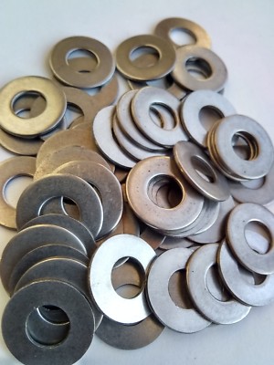 Lot De 50 Rondelles Plates En Acier Inoxydable 3/4 - Référence 31308, Neuf