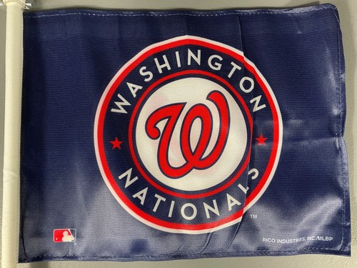 Washington Nationals Auto Car Window Flag 2 Sided MLB Baseball High Quality - Picture 17 of 24