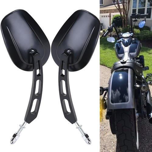 Motorcycle 8mm Rear View Mirrors Fit For Harley Touring Street Road Glide King E - Foto 2