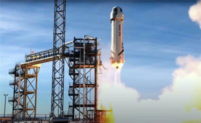 BLUE ORIGIN TAKEOFF JEFF BEZOS GLOSSY POSTER PICTURE BANNER PRINT PHOTO 7653