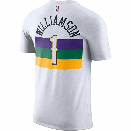 Nike Pelicans Zion Williamson Hardwood Classic City Edition Player Name T shirt - Picture 2 of 3