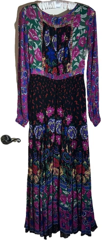 Anthropologie Moulinette Soeurs Emporia Floral Maxi Dress Size 4 Multicolor Boho