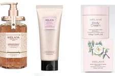 WEILAIYA Full Body Combo Cream White Tone-Up SPF30 PA+++ 200g+Shower Gel+Scrub
