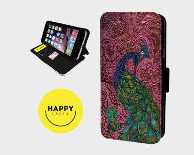 PRETTY PAISLEY PEACOCK - Kunstleder Flip Handyhülle - iPhone/Samsung